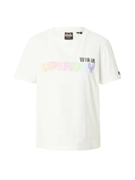 Рубашка Superdry Vintage Retro Rainbow, экрю