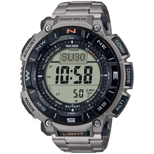 Наручные часы CASIO Pro Trek PRG-340T-7E, серый, серебряный