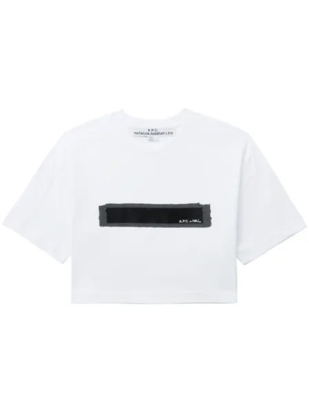 A.P.C. укороченный топ из коллаборации с Natacha Ramsay-Levi, белый