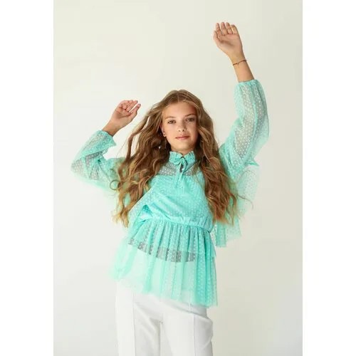 Комплект одежды INCITY, блуза и брюки, нарядный стиль, размер 12-13 лет, мультиколор