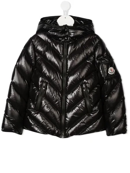 Moncler Enfant пуховик с капюшоном