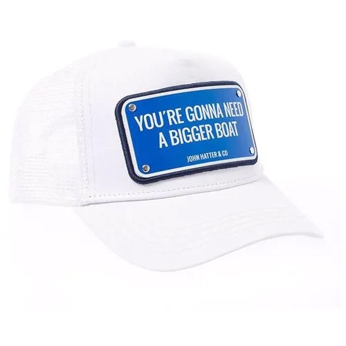 Бейсболка John Hatter & Co 1013 BIGGER BOAT CAP белый+голубой UNI