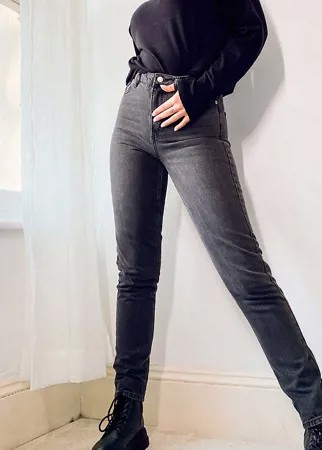 Черные выбеленные джинсы в винтажном стиле Topshop Tall-Черный цвет