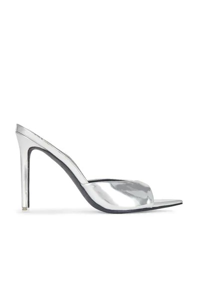 Мюли BLACK SUEDE STUDIO Brea, цвет Silver Mirror Metallic