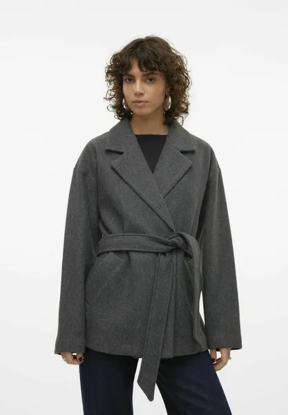 Пальто классическое FORTUNEAYA Vero Moda, цвет dark grey melange