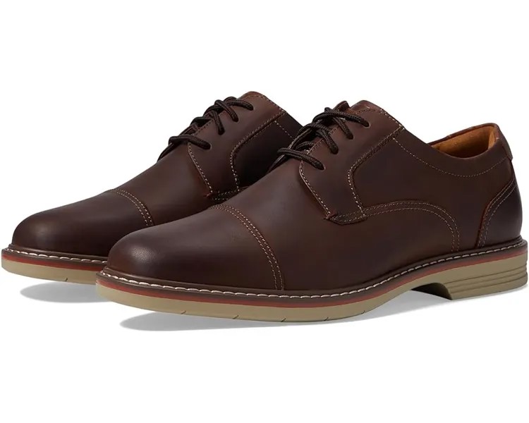 Оксфорды Florsheim Norwalk Cap Toe, цвет Brown Crazy Horse
