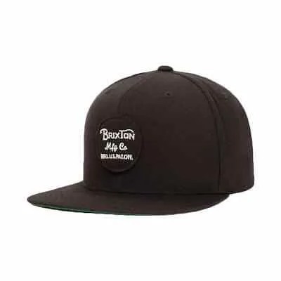 Кепка Brixton Wheeler Snapback SU21 (черная) с 6 панелями