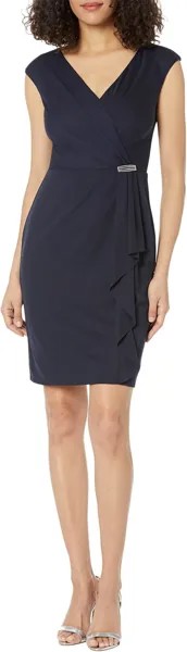 Коктейльное платье из джерси с короткими рукавами LAUREN Ralph Lauren, цвет Lighthouse Navy