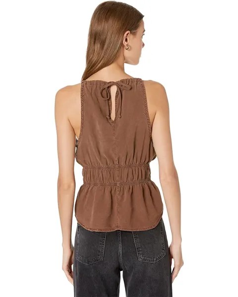 Топ bella dahl Smocked Waist Halter Top, цвет Espresso