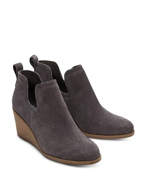 Женские ботильоны на танкетке на высоком каблуке TOMS