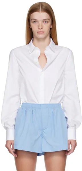 Белая классическая рубашка WARDROBE.NYC