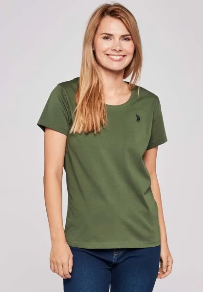 Футболка базовая AMY U.S. Polo Assn., цвет thyme