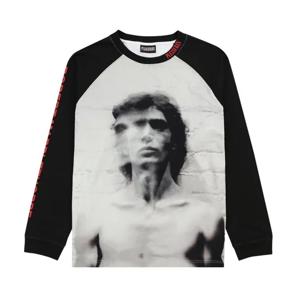 Лонгслив Pleasures Self Portrait Raglan Long-Sleeve, черный