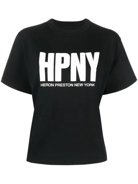 Heron Preston футболка с логотипом, черный
