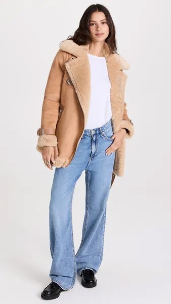 Куртка Avec Les Filles Bonded Faux Shearling Biker