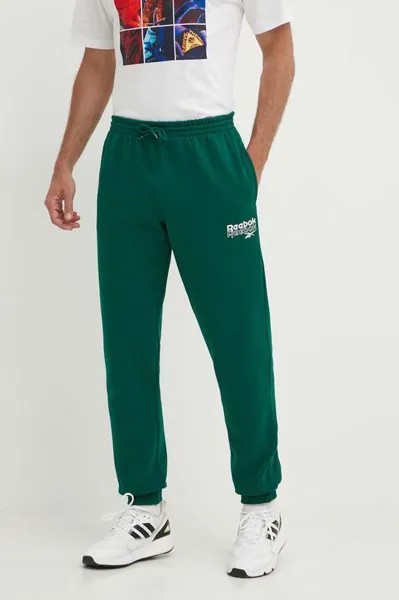 Спортивные брюки Brand Proud Reebok, зеленый