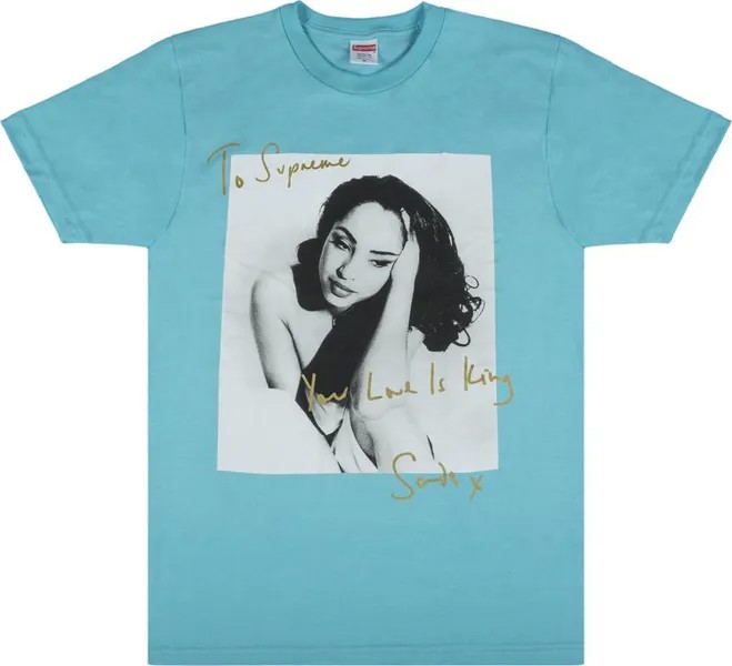 Футболка Supreme Sade T-Shirt 'Aqua', синий