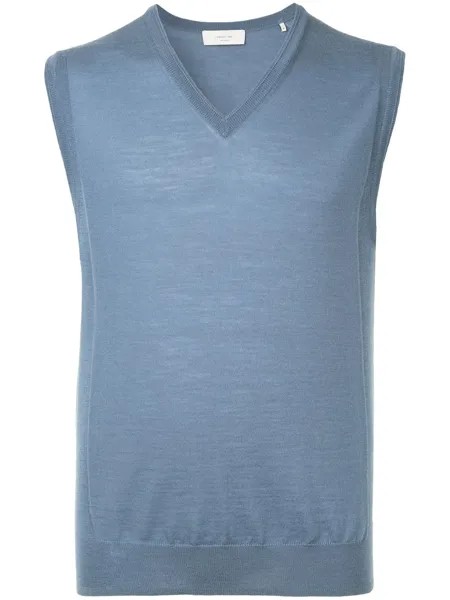 Cerruti 1881 sleeveless fitted sweater