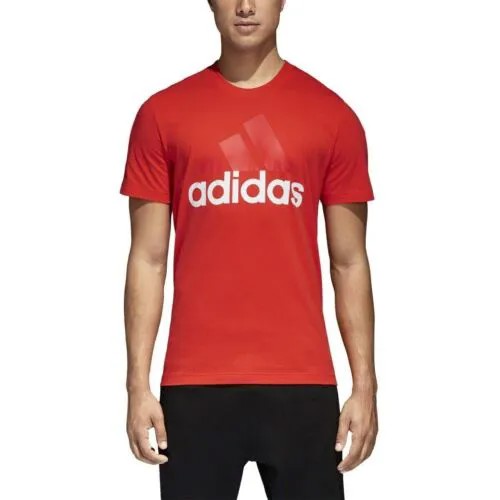 [CE1926] Мужская футболка Adidas Training Essential Linear - красная