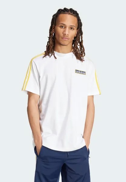 Футболка с принтом ADIBREAK TEE adidas Originals, цвет white/bold gold