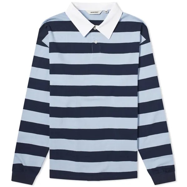 Поло Uniform Bridge Naval Collar Rugby T-Shirt, темно-синий