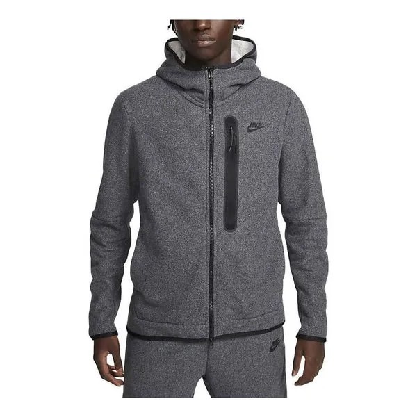 Куртка спортивная одежда техническая флисовая куртка Nike, серый