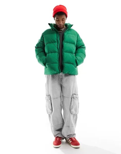 Зеленый пуховик Carhartt WIP Springfield