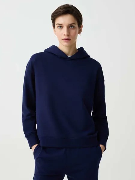 Толстовка Essential с капюшоном и принтом Ovs, цвет navy blue