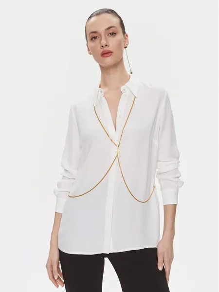 Рубашка стандартного кроя Elisabetta Franchi, белый