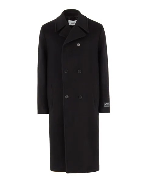 Длинное шерстяное пальто MSGM
