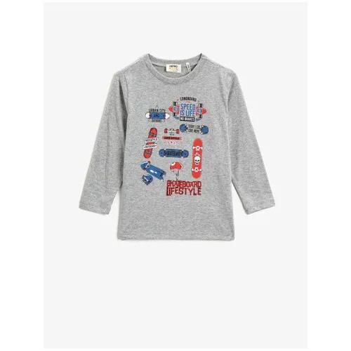 Лонгслив KOTON BOYS, 2KKB16227OK, цвет: GREY, размер: 4-5