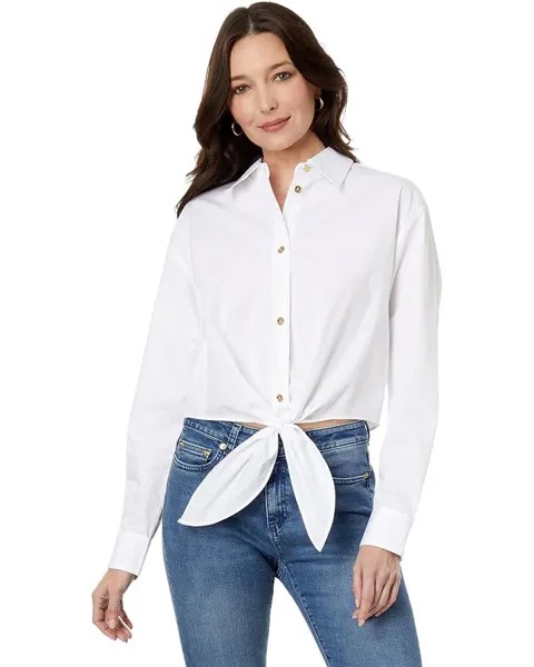 Рубашка MICHAEL Michael Kors Poplin Tie, белый