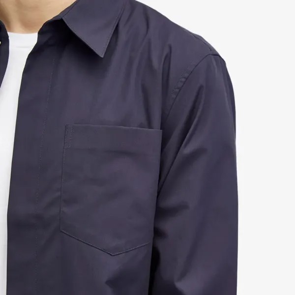 Dries Van Noten Рубашка на молнии Corran, синий