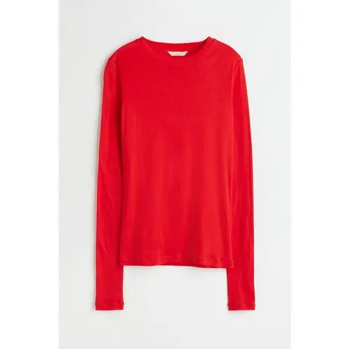 Лонгслив H&M, размер S, красный