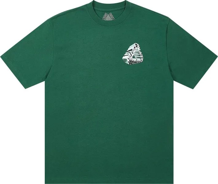 Футболка Palace Tri-Chrome T-Shirt 'Huntsman', зеленый