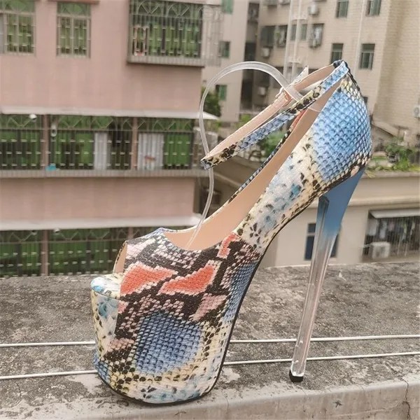 Туфли LLXF женские на шпильке 20 см, пикантные туфли-лодочки унисекс на платформе и тонком высоком каблуке, фетиш, балетки, свадьба
