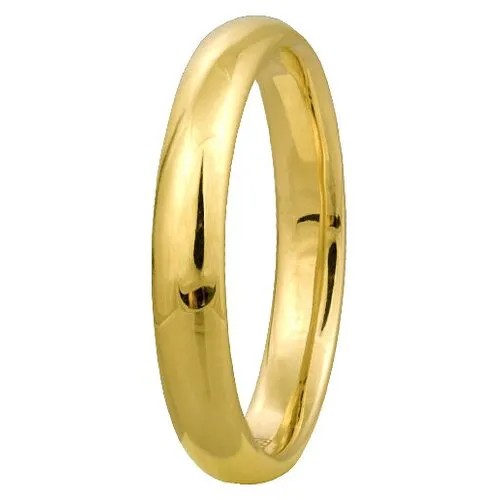 Кольцо обручальное Юверос, желтое золото, 585 проба, размер 21
