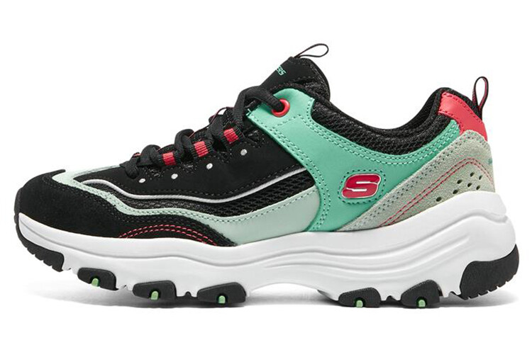 Кроссовки женские I-Conik Chunky Low-top Синие/белые/зеленые/красные Skechers