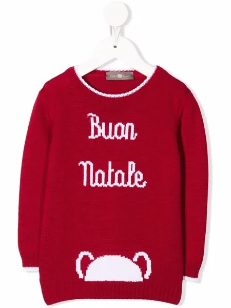 Little Bear свитер вязки Merry Xmas интарсия