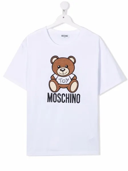 Moschino Kids футболка с логотипом