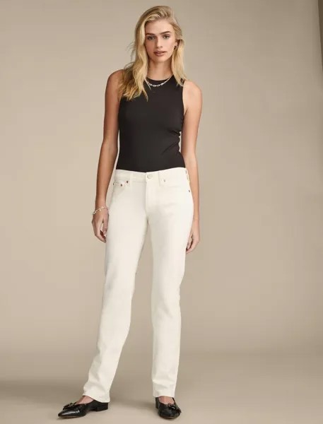 Женские брюки Sweet Straight прямого бренда Lucky Brand, цвет Light Beige