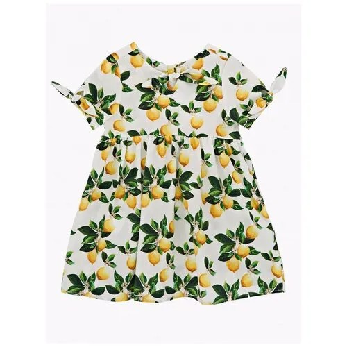 Платье Mini Maxi, модель 6419, цвет желтый, размер 98
