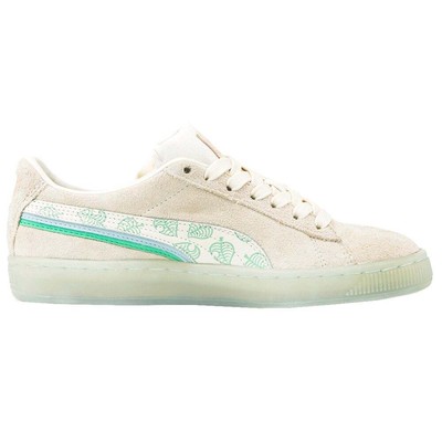 Повседневная обувь Puma Suede Lace Up Youth Girls Off White Sneakers 383073-01