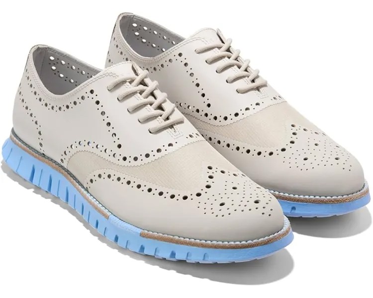 Оксфорды Cole Haan Zerogrand Remastered No Stitch Wingtip, цвет Vista Blue