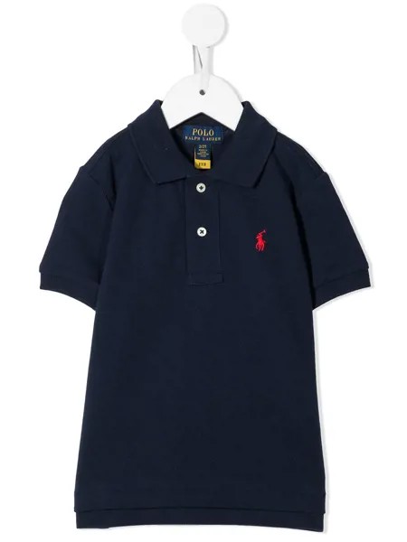 Ralph Lauren Kids футболка с вышитым логотипом