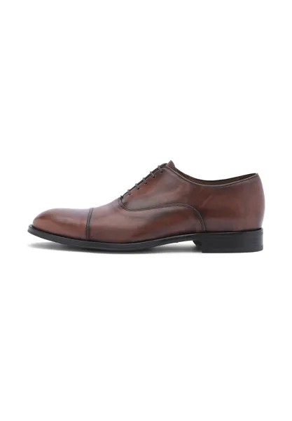 Элегантные туфли на шнуровке Toe Cap Oxford Lenox Lottusse, коричневый