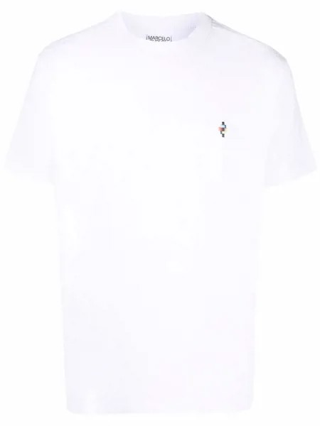 Marcelo Burlon County of Milan футболка с вышитым логотипом