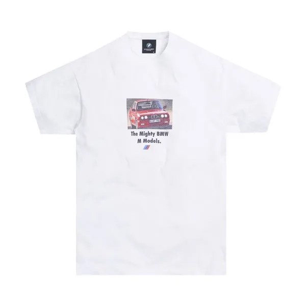 Футболка Kith For BMW Mighty M Vintage Tee 'White', белый