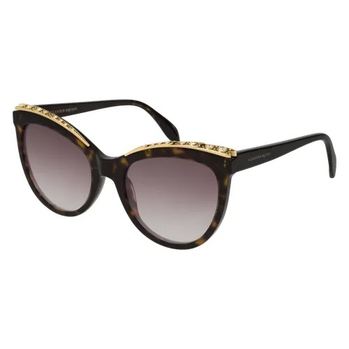 Солнцезащитные очки Alexander McQueen AM0181S 003, прямоугольные, для женщин, черный