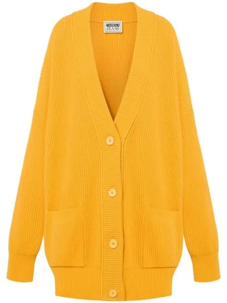 MOSCHINO JEANS кардиган оверсайз с V-образным вырезом